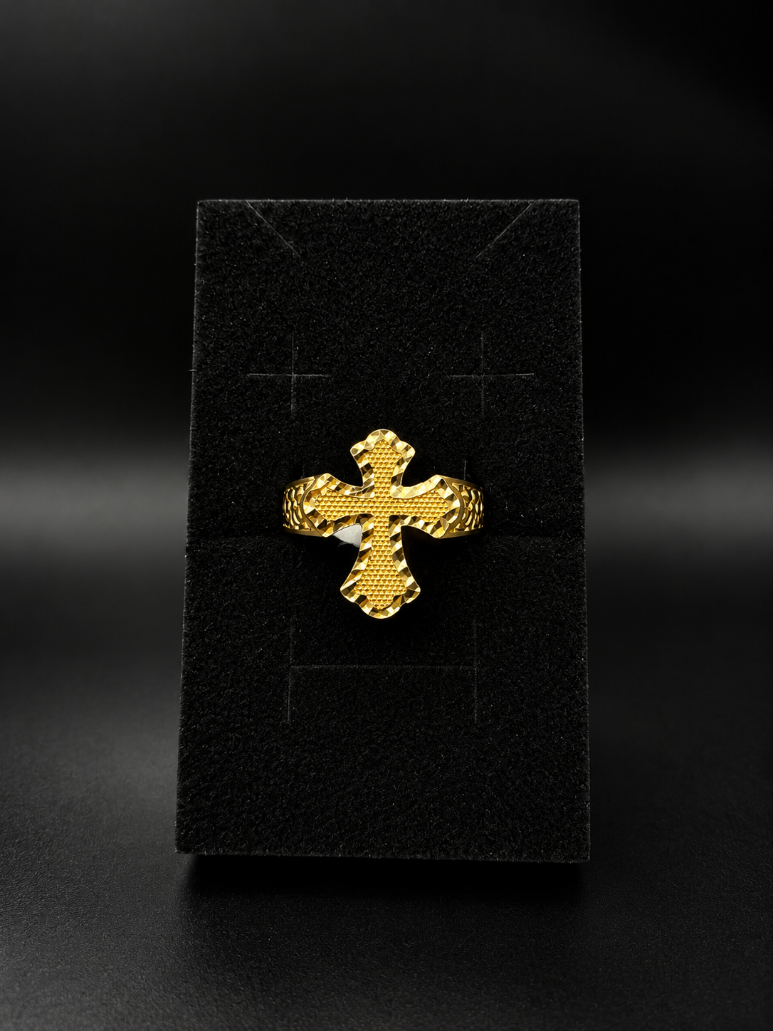 10K Single Cross Ring